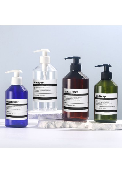 Yeşil Tarzı 500 ml Şampuan Duş Jeli Boş Pompa Şişeleri Otel Banyo Için Doldurulabilir Shanpoo Dağıtıcı Amber Şampuan Şişesi Konteyner 300 Mlml (Yurt Dışından) modelleri