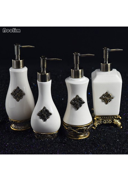 Gümüş-E Tarzı Avrupa Seramik Retro El Yapımı Losyon Dispenseri El Temizleyici Şişe Sabunluk Duş Jeli Şişe Banyo Aksesuarları (Yurt Dışından) modelleri