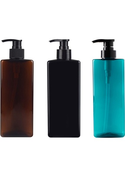 Siyah Stil 500 ml 500 ml Pet Sıvı Sabunluk Şampuan Duş Jeli Losyon Pompası Şişe Boş Konteyner Banyo Aksesuarları Ev Gereçleri (Yurt Dışından) modelleri