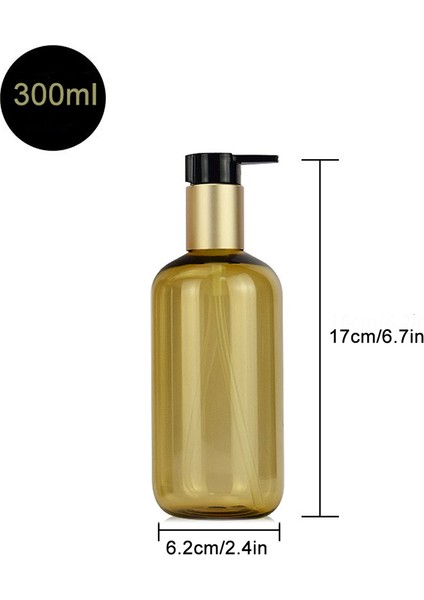 300 ml Tarzı Şampuan Şişeleri Doldurulabilir Sabunluk Şişeleri Losyon Konteyner Kremi Şişeleri Banyo Yatak Odası Mutfak Için 500MLML (Yurt Dışından)