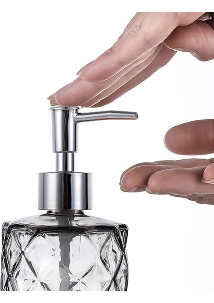 Net Stil 330ML Manuel Sabunluk Cam El Temizleyici Şişe Banyo Büyük Sıvı Depolama Boş Şişeler 330 ml Içerir (Yurt Dışından) fırsatları