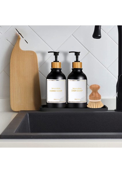 Tepsi Tarzı 500 ml ml Sabun ve Şampuan Şişeleri Banyo Dispenserleri Doldurulabilir Duş Jeli Kremi Losyon Kabı Seyahat Depolama Şişesi (Yurt Dışından) modelleri