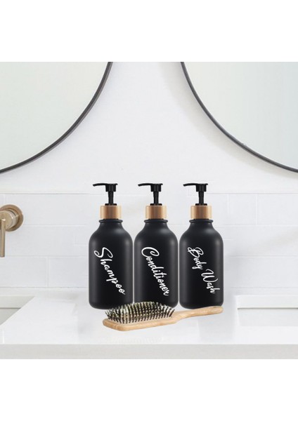 Tepsi Tarzı 500 ml ml Sabun ve Şampuan Şişeleri Banyo Dispenserleri Doldurulabilir Duş Jeli Kremi Losyon Kabı Seyahat Depolama Şişesi (Yurt Dışından) fırsatları