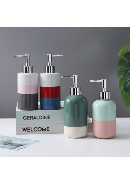 1 ADET-440ML Tarzı Seramik Emülsiyon Şişesi Banyo Sabunluk Taşınabilir Şampuanlık Ev Otel Banyo Ürünleri Boş Şişeye Basın (Yurt Dışından) modelleri