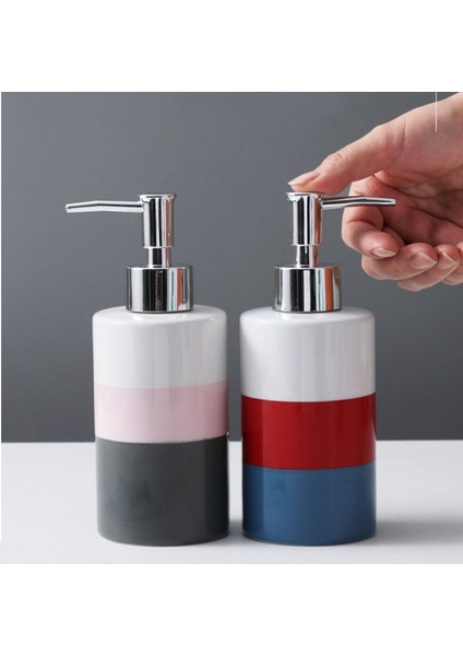 1 ADET-440ML Tarzı Seramik Emülsiyon Şişesi Banyo Sabunluk Taşınabilir Şampuanlık Ev Otel Banyo Ürünleri Boş Şişeye Basın (Yurt Dışından) fırsatları