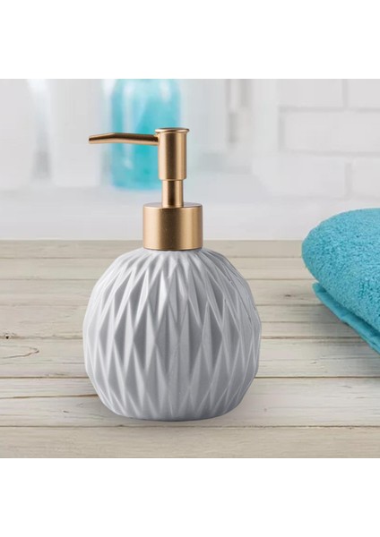 Mavi Stil Ev Banyo Dekorasyonu Için Sabunluk El Losyonu Şişesi Şampuan Losyonu (Yurt Dışından)