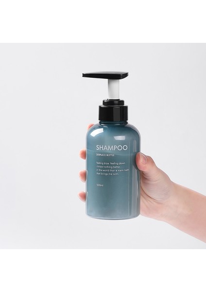 B Tarzı 300 ml ml Manuel Sabunluk Şişe Seti Banyo Vücut Sabunu Şampuan Şişesi Büyük Kapasiteli Losyon Basın Boş Şişe (Yurt Dışından)