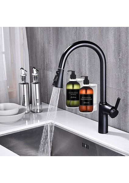 Siyah Stil Banyo Şampuan Şişesi Ayarlanabilir Duş Jeli Şişe Rafı Doldurulabilir Büyük Kapasiteli Mutfak Bulaşık El Sabunu Pompalı Dağıtıcı (Yurt Dışından) fırsatları