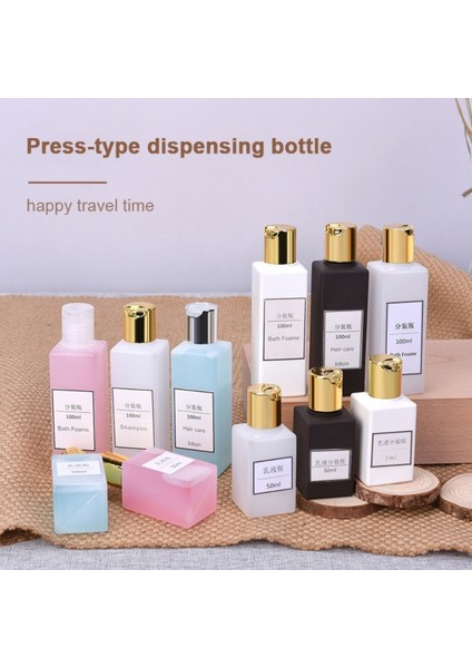 Beyaz Stil 50ML 50ML Pe Kare Çevirme Üst Kapak Kozmetik Makyaj Krem Konteyner Boş Emülsiyon Şampuan Losyon Seyahat Doldurulabilir Sıkılabilir Şişeler (Yurt Dışından) fiyatları