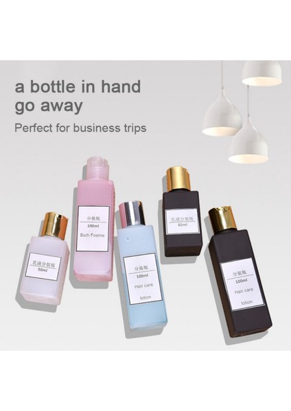 Beyaz Stil 50ML 50ML Pe Kare Çevirme Üst Kapak Kozmetik Makyaj Krem Konteyner Boş Emülsiyon Şampuan Losyon Seyahat Doldurulabilir Sıkılabilir Şişeler (Yurt Dışından) fırsatları