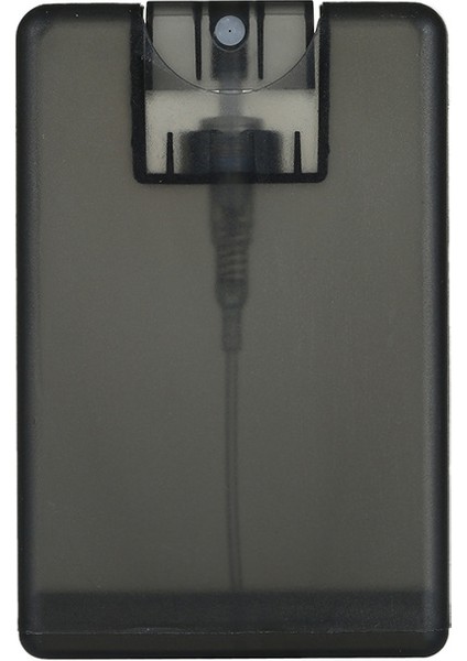 Siyah Stil Taşınabilir 20ML Seyahat Kartı Tipi Cep Sprey Şişesi Ince Sis Parfüm Alkol Dezenfektan Konteyner Şişesi (Yurt Dışından)