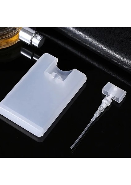 Siyah Stil Taşınabilir 20ML Seyahat Kartı Tipi Cep Sprey Şişesi Ince Sis Parfüm Alkol Dezenfektan Konteyner Şişesi (Yurt Dışından) fırsatları