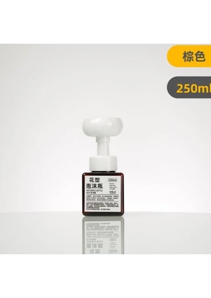 Kahve-B Stili 250ML Sabun Şişesi Köpük Losyonlar Doldurulabilir Şişe Çiçek Pompası Kafa Sabun Şampuan Kozmetik Boş Şişe 250 ml Dezenfektan Dispenserleri (Yurt Dışından)