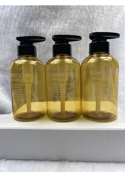 Bir Stil 300 ml Et Sabunluk Şişe Seti Banyo Şampuanı Vücut Sabunu Şişesi El Basın Doldurulabilir Losyon El Sabunu Dağıtıcı Konteyner (Yurt Dışından)