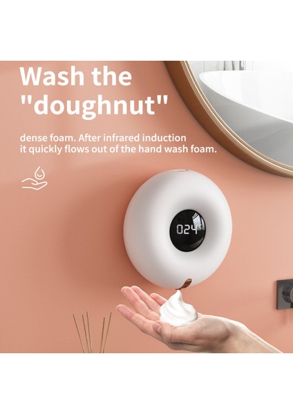 280 ml Tarzı Donut Şekilli Taşınabilir 300 ml Duvara Monte Otomatik Kızılötesi Indüksiyon Sensörü Köpük Sabunluk Akıllı Fotoselli El Temizleyici (Yurt Dışından) fiyatları