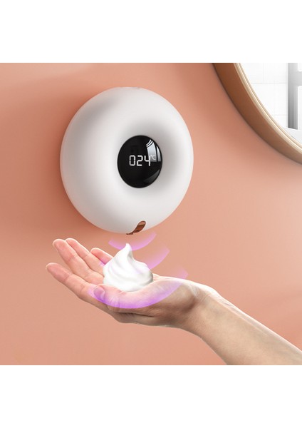 280 ml Tarzı Donut Şekilli Taşınabilir 300 ml Duvara Monte Otomatik Kızılötesi Indüksiyon Sensörü Köpük Sabunluk Akıllı Fotoselli El Temizleyici (Yurt Dışından) fırsatları