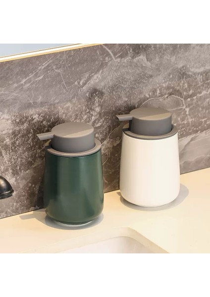 Siyah Stil 380 ml Seramik Sıvı Sabunluk Taşınabilir Losyon Şişesi Şampuan Şişesi Duş Jeli Kavanoz Banyo Malzemeleri (Yurt Dışından)