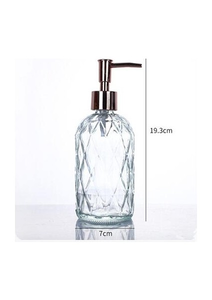 E Tarzı 450ML Losyon Şişesi Plastik Pres Pompası Losyon Dağıtım Pompası Seramik El Sabunu Dağıtıcı Şişe Çok Fonksiyonlu Banyo Aksesuarları (Yurt Dışından)