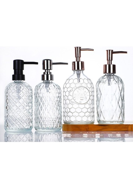 E Tarzı 450ML Losyon Şişesi Plastik Pres Pompası Losyon Dağıtım Pompası Seramik El Sabunu Dağıtıcı Şişe Çok Fonksiyonlu Banyo Aksesuarları (Yurt Dışından) fırsatları