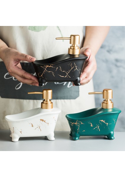 D Tarzı Mermer Losyon Şişesi Siyah ve Beyaz Dağıtıcı Yaratıcı Sabunluk Ev Makyaj Temizleyici Su Depolama Şişesi Banyo Aksesuarları (Yurt Dışından) modelleri