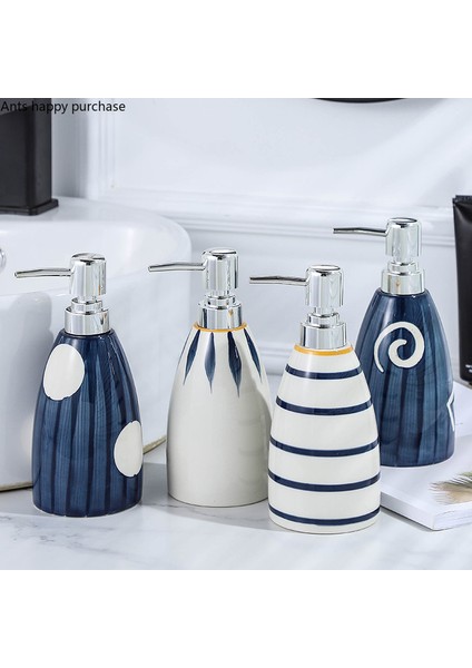 H Tarzı Seramik Losyon Şişesi Taşınabilir Sabunluklar Duş Jeli Şampuan Şişeleri Sabun Şişesi El Temizleyici Şişe Banyo Aksesuarları (Yurt Dışından) modelleri