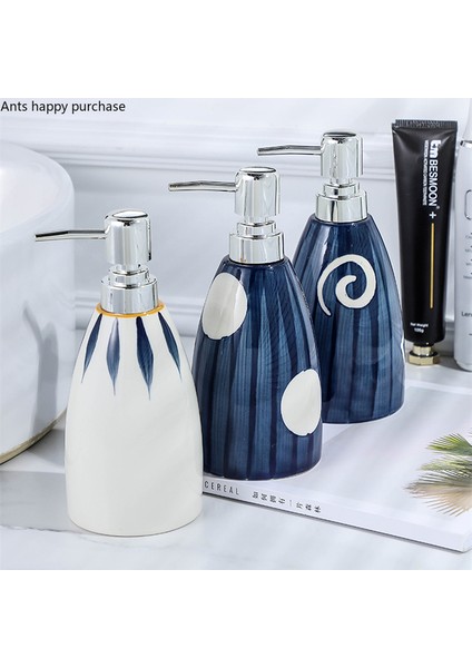 H Tarzı Seramik Losyon Şişesi Taşınabilir Sabunluklar Duş Jeli Şampuan Şişeleri Sabun Şişesi El Temizleyici Şişe Banyo Aksesuarları (Yurt Dışından) indirimleri