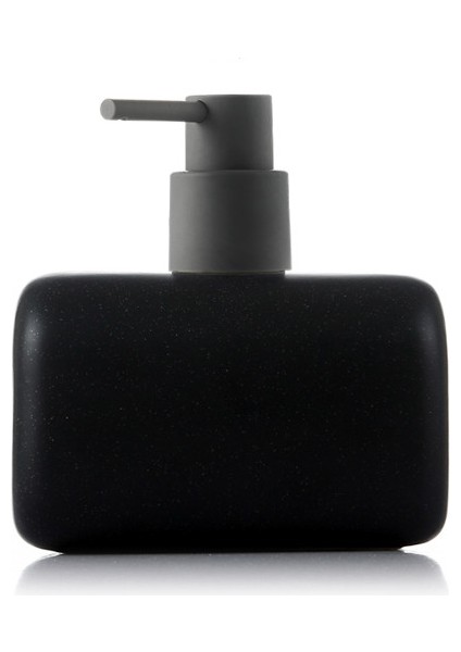 Siyah Stil 600 ml Seramik Losyon Şişesi Ev Banyo Bölünmüş Boş Şişeler Şampuan Duş Jeli Şişe El Temizleyici Şişeler Sabunluk (Yurt Dışından)