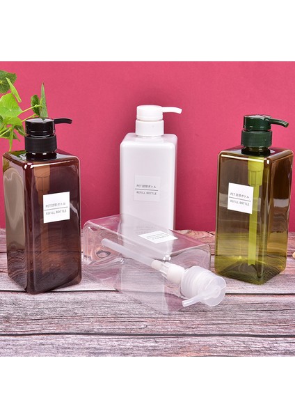 Wt Stili SICAK!650ML Plastik Boş Pompalı Dispenser Şişesi Şampuan Losyon Duş Jeli Şişesi (Yurt Dışından) modelleri
