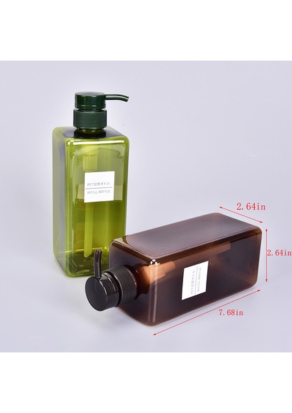 Wt Stili SICAK!650ML Plastik Boş Pompalı Dispenser Şişesi Şampuan Losyon Duş Jeli Şişesi (Yurt Dışından) fırsatları