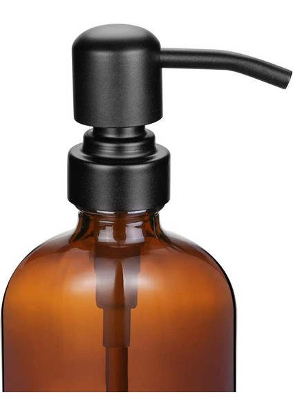 Siyah Stil Banyo Sabunluk Şampuan Cam Şişe 500 ml Itme Tipi Losyon Dispenseri Doldurulabilir Mutfak Depolama Şişesi (Yurt Dışından) fırsatları