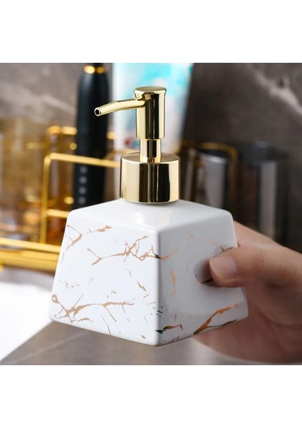 Siyah Stil 250 ml 250 ml Seyahat Mermer Şerit Seramik Şişe Dağıtıcı Sabun Losyon Duş Jeli Boş Şişe Banyo Sıvı Sabun Için Dağıtıcı (Yurt Dışından) indirimleri