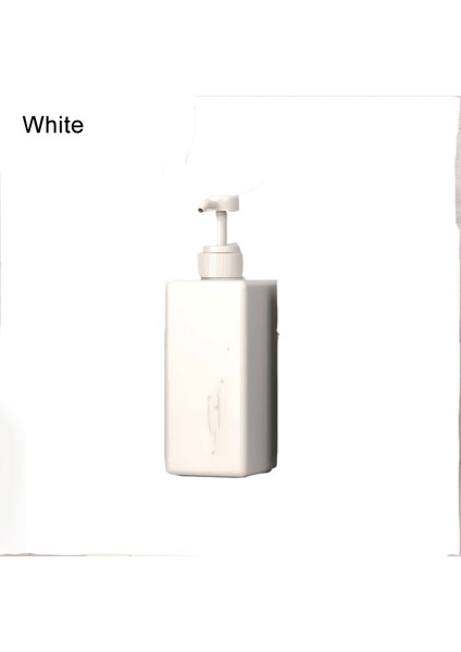 Beyaz Stil 650ML ml Pp Sıvı Sabunluk Şampuan Duş Jeli Şişe Kremi El Sabunu Kabı Banyo Aksesuarları (Yurt Dışından)