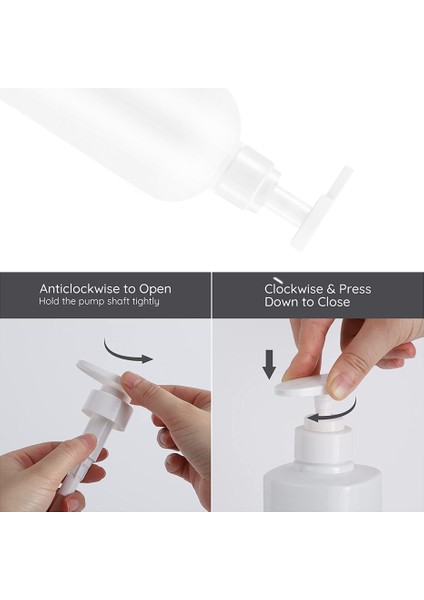 Beyaz Stil Banyo Için 500 ml Sabunluk Büyük Kapasiteli Şampuan Duş Jeli Şişeleri Doldurulabilir Losyon Sıvı Saklama Kabı (Yurt Dışından) fırsatları