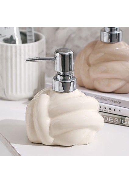 B-9X13CM Tarzı Kuzey Avrupa Seramik Şampuan Şişesi Işık Lüks Düğüm Şekli Duş Jeli Dağıtıcı Sabun Şişesi Mutfak Banyo Aksesuarları (Yurt Dışından)