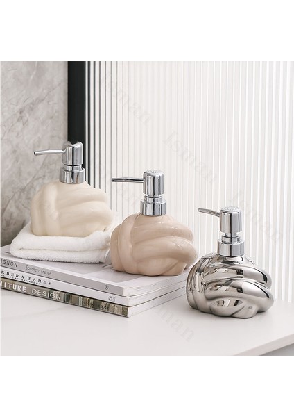 B-9X13CM Tarzı Kuzey Avrupa Seramik Şampuan Şişesi Işık Lüks Düğüm Şekli Duş Jeli Dağıtıcı Sabun Şişesi Mutfak Banyo Aksesuarları (Yurt Dışından) fırsatları