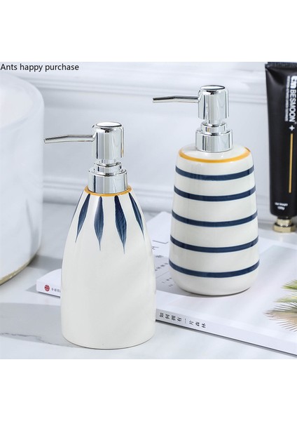 Bir Stil Seramik Losyon Şişesi Taşınabilir Sabunluklar Duş Jeli Şampuan Şişeleri Sabun Şişesi El Temizleyici Şişe Banyo Aksesuarları (Yurt Dışından) fırsatları
