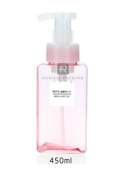 PEMBE450ML Tarzı Köpük Sabunluk Şişesi Banyo El Temizleyici Şampuan Doldurulabilir Taşınabilir Seyahat Sabun Köpük Şişesi (Yurt Dışından)