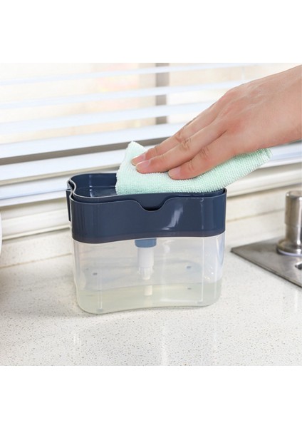 Siyah Stil Mutfak Için Bulaşık Sabunu Dispenseri,sıvı Sabunluk,sünger Tutuculu Mutfak Sabunluk,sünger Sabun Pompa Dispenseri (Yurt Dışından) fırsatları