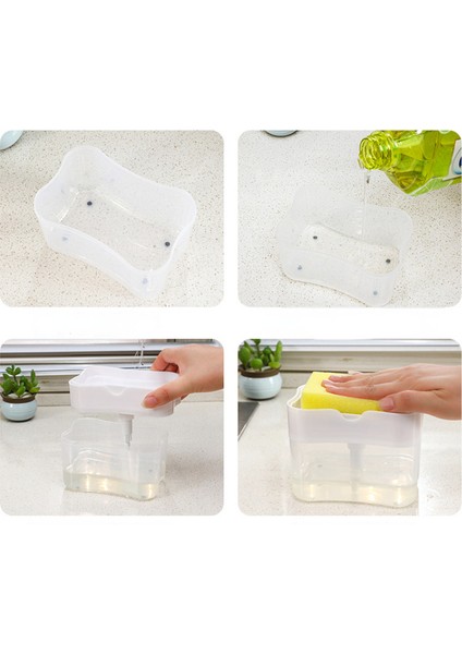 Siyah Stil Mutfak Için Bulaşık Sabunu Dispenseri,sıvı Sabunluk,sünger Tutuculu Mutfak Sabunluk,sünger Sabun Pompa Dispenseri (Yurt Dışından) indirimleri