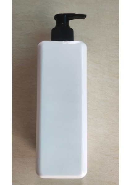 Beyaz Stil 650ML L Banyo Kare Sabun Şişesi Şampuan Vücut Yıkama Kremi Doldurulabilir Şişe Seyahat Basın Losyon Şişesi Banyo Aksesuarı (Yurt Dışından)