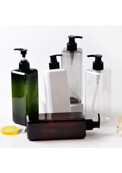 Beyaz Stil 650ML L Banyo Kare Sabun Şişesi Şampuan Vücut Yıkama Kremi Doldurulabilir Şişe Seyahat Basın Losyon Şişesi Banyo Aksesuarı (Yurt Dışından) fiyatları