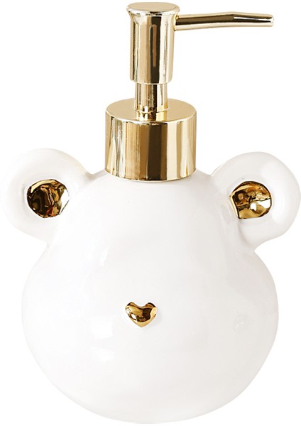 Şerit Tarzı 350ML Seramik Taşınabilir Sıvı Sabunluklar Ev Sevimli Ayı Şeklinde Basın Tipi Duş Jeli Şampuan Şişesi Banyo Aksesuarları LE164 (Yurt Dışından) modelleri