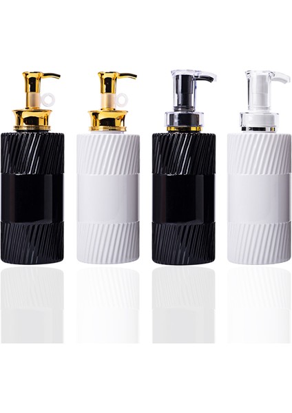 No.6 Stili Banyo Şampuanı Saç Kremi Duş Jeli Şişe Sıvı Sabunluk Plastik Presleme Losyon Kabı Boş Şişeler 500 ml (Yurt Dışından) fiyatları