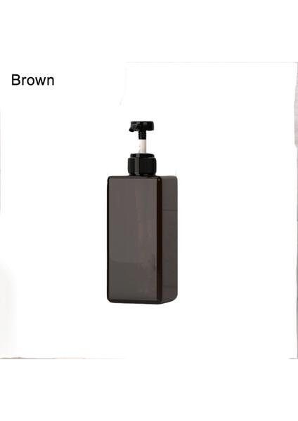 Kahverengi Tarzı 650ML ml Pp Sıvı Sabunluk Şampuan Duş Jeli Şişe Kremi El Sabunu Kabı Banyo Aksesuarları (Yurt Dışından)
