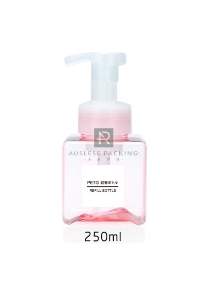 PEMBE250ML Tarzı Köpük Sabunluk Şişesi Banyo El Temizleyici Şampuan Doldurulabilir Taşınabilir Seyahat Sabun Köpük Şişesi (Yurt Dışından)