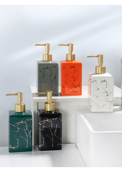 B Tarzı Ebru Seramik Losyon Şişesi Sabunluk Basın Şişe Aromaterapi Şişesi Banyo Depolama Aksesuarları Sabunluk Pompası (Yurt Dışından) modelleri