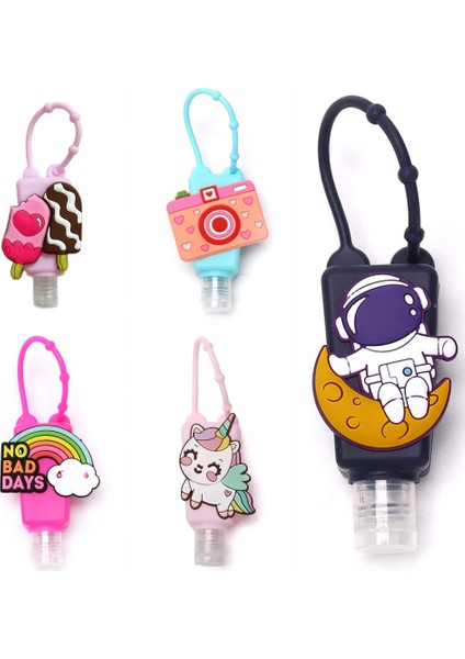 G Tarzı Yeni Taşınabilir 30ML Sevimli Silikon Mini El Dezenfektanı El Jeli Tutucu Güvenli Jel Tutucu Seyahat Şampuan Sabunluk Şişesi (Yurt Dışından) fiyatları