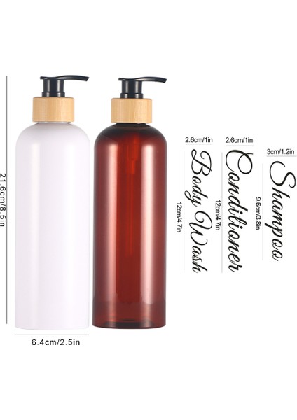 Etiket-Altın Tarzı Banyo Sabunluk Doldurulabilir Şampuan ve Saç Kremi Şişeleri Bambu Pompalı Su Geçirmez Etiket Boş Duş Şampuan Şişesi (Yurt Dışından) modelleri