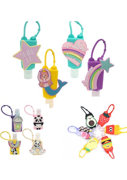 Erik Tarzı 30ML Licone Mini Sevimli Komik Hayvan Silikon El Temizleyici Cepte Tutucu Boş Şişe Rastgele Desen Rastgele Gönderilen (Yurt Dışından) modelleri