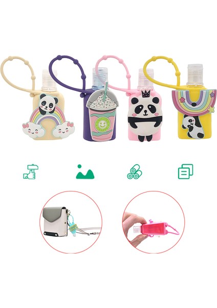 Erik Tarzı 30ML Licone Mini Sevimli Komik Hayvan Silikon El Temizleyici Cepte Tutucu Boş Şişe Rastgele Desen Rastgele Gönderilen (Yurt Dışından) indirimleri